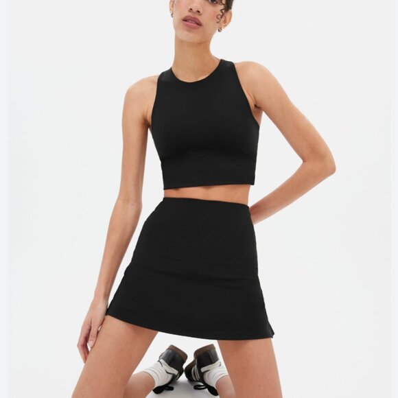 Girlfriend Collective Sport Skort NWT in black - Picture 1 of 6